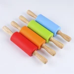 Wholesale mini Kitchen Bakeware Accessories Pastry Tools Silicone Rolling Pins For Baking