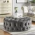 Import wholesale modern velvet cushion round ottoman stool living room seat from China