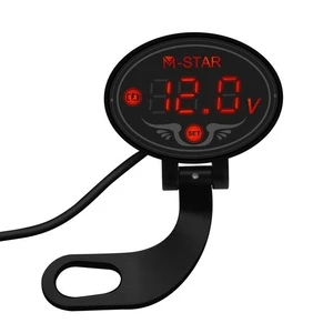 Wholesale motorcycle accessories speedometer waterproof led battery digital tachometer panel motorcycle voltage meters