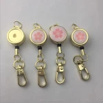 wholesale multi-style yoyo carabiner retractable id badge reels, pull reel ,round /square/ shape badge reel,