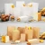 Import wholesale multiple size paper bags for food package SOS Lunch Bag greaseproof environmentally friendly and recyclable from China