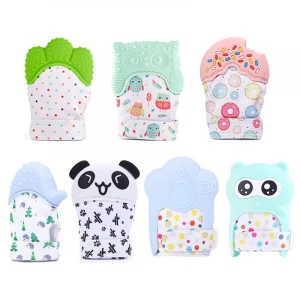 Wholesale New Arrival Baby Glove Design Wearable Teether, Mittens For Babies Teething