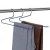 Import Wholesale Non-slip Dip Pants Hanger Z Multi-layer Metal Windproof Pants Hanger Clip from China