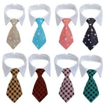 Wholesale Pet Accessories Multicolor Ties Cute Puppy Dog Cats Striped Bow Tie