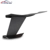 Wholesale price black front bumper flap wing lip REAL carbon fiber front bumper splitter fin spoiler