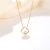 Import Wholesale price fashion design stainless steel rose gold plated pendant necklace jewelry from China