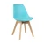 Import Wholesale price high quality colored  cafe plastic chairs  tulip hard pp dining chair with beech wood legs from China