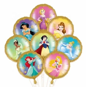 Wholesale princess helium foil 18inch foil balloon for party birthday gift decoration