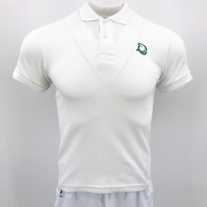 Wholesale Promotion Custom White Knit 95% Cotton And 5% Spandex Uniform Men Pique Polo Shirt