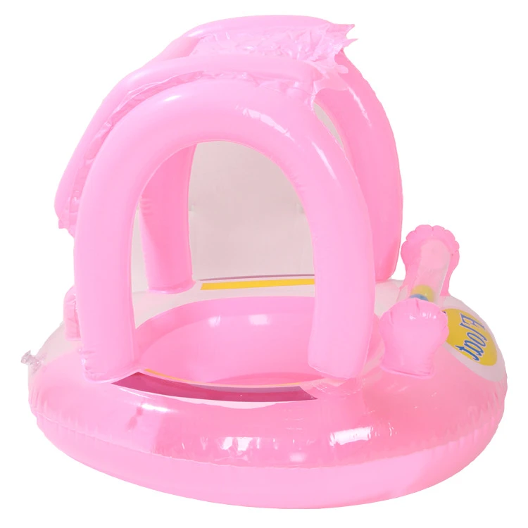 Wholesale pvc inflatable baby pool float and inflatable baby car seat with sunshade