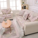 Wholesale Romantic Floral Anti Slip Cotton Patchwork Quilted Stretch Sofa Cover