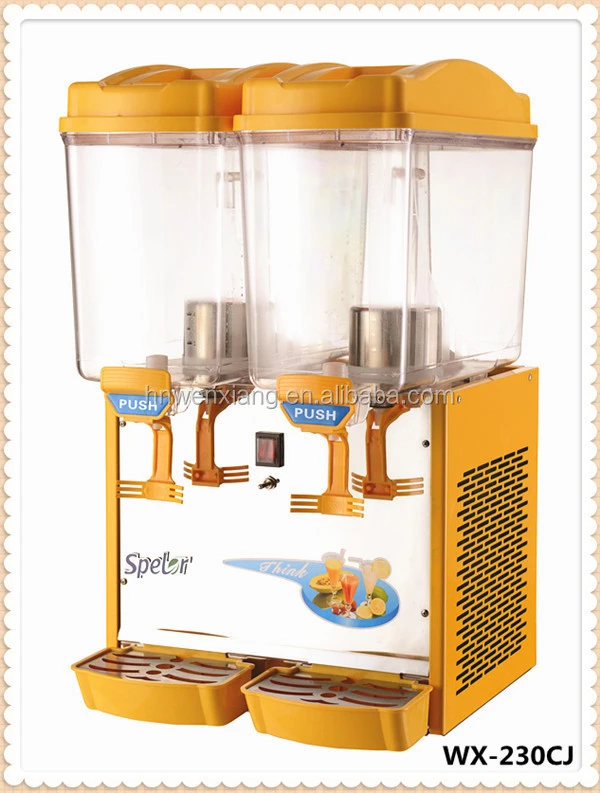 Wholesale Stainless steel 2 tanks Restaurant juice dispenser Sprying juicer