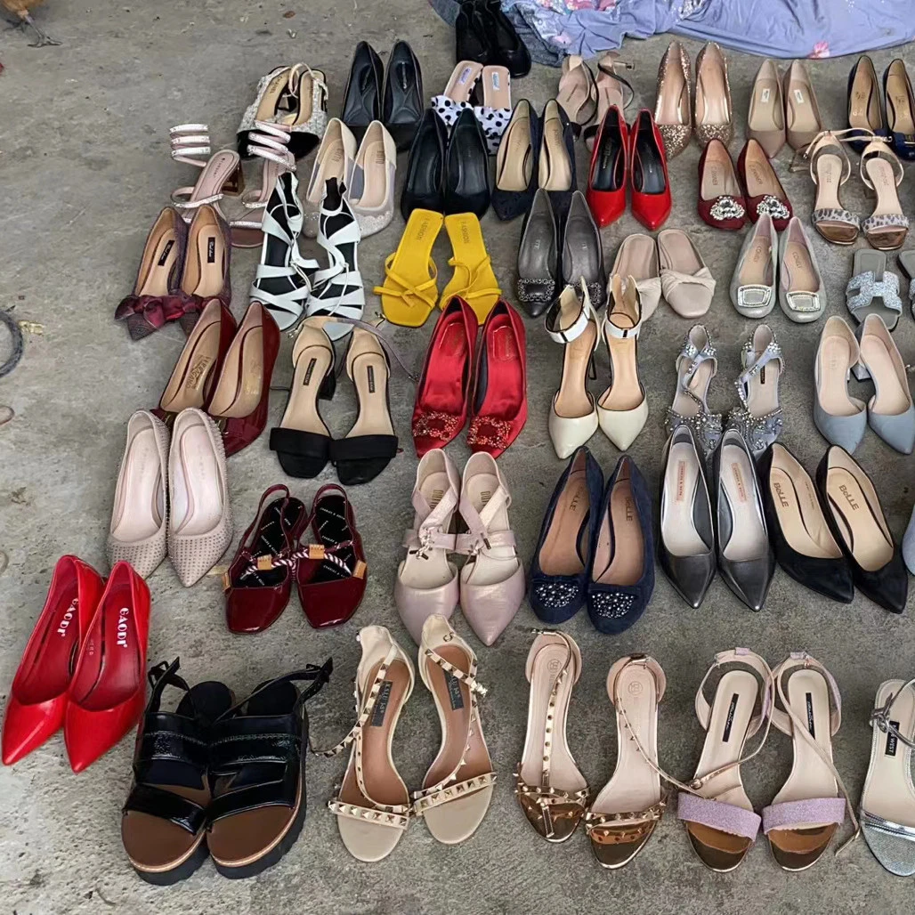 Wholesale Top Quality Mixed Second Hand Shoes Used Shoes with bale 40kg