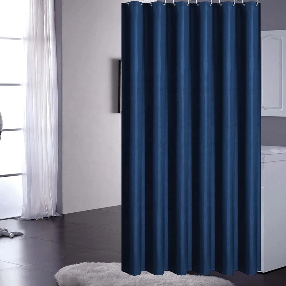 Wholesale Waterproof Custom Made solid color bathroom Shower Curtain