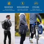 Wholesale Waterproof Cycling Traveling laptop Bicycle Rear Rack Saddle Pannier Bag backpack