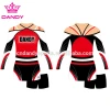 Wholesales sublimation with rhinestones customized design breathable cheerleading uniform