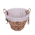 Import Wicker Basket Woven Picnic Basket Empty Oval Willow Large Storage Basket with Double Handles from China