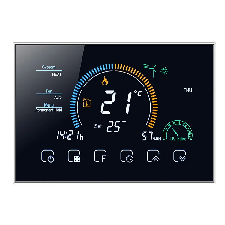 WIFI Smart LCD Panel, Central Air Conditioning Fan Coil Control Panel Air Conditioning Panel Central Air Conditioner Thermostat/