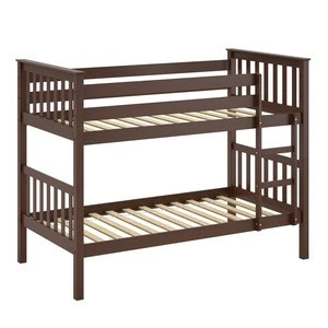 (WJZ-B63 BROWN) solid wood adult dormitory bunk bed