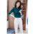Import Women Chiffon Blouse Shirt with V-Neck Long Sleeve from China