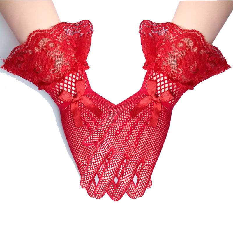 Women&#x27;s Lace  Floral Gloves