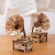 Import Wood Hand Crank Music Box, Vintage Wooden Gramophone Musical Box Gifts for Birthday/Christmas/Valentine&#x27;s Day from China