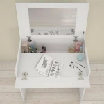 wooden bedroom furniture foldable dresser make up storage rack