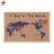 Import World map cork board for carving house decoration office map from China