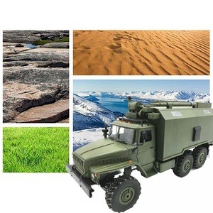 WPL Ural 1:16 Six-Drive Military Truck Command Communication Vehicle Full Scale Simulation Climbing RC Car Toy