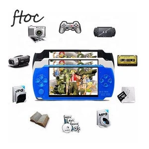 X6 Handheld Game Console 4.3 Inch Screen 32 bit Video Games Consoles Game Player Real 8GB For PSP, Camera,Video,E-book