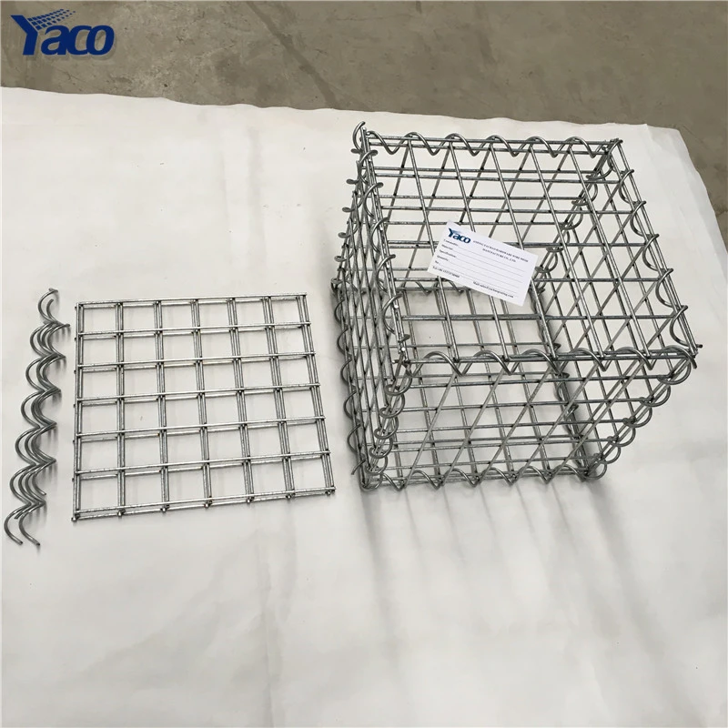 Yachao hot dipped galvanized Galfan wire welded wire mesh gabion box