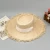 Import YD209 Outdoor Traveling Women Wide Brim Ribbon Cowboy Cap Natual Paper Flat Panama Hat Summer Sun Beach Raffia Straw Hats from India