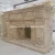 Import Yellow onyx marble fireplace western style for home decoration from China