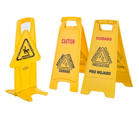 Yellow signboard pp plastic road traffic wet floor warning notice safety caution warning sign board stands