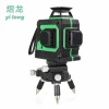 Yilong green light 360 degree rotating laser level 12 lines 3D automatic leveling