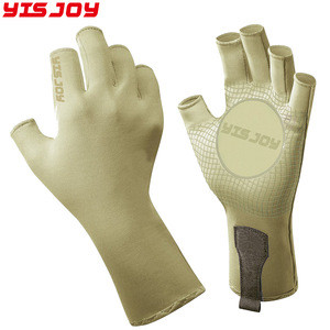 Yisjoy Men &amp; Women&#39;s Outdoor Activity Fishing Fingerless Sun Protection Sports Gloves Factory