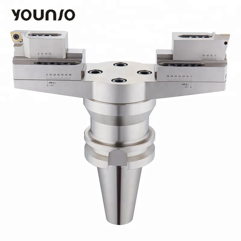 Younio modular high efficiency bt40 bt50 multi cnc facing large diameter rough boring head set for cylinder and line boring use