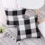 Import Youyue Plaid Cotton Linen Pillow Cover Decorative Throw Pillow Case with 18x18 inch from China