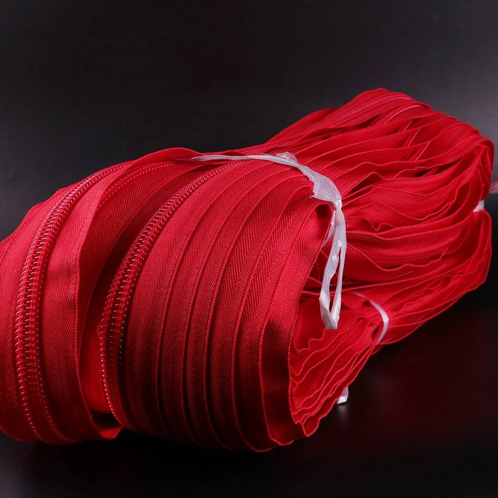 YUANXING China Manufacturing Cheap Zippers Custom #3 #4 #5 #8 #10 Nylon Zipper Roll For Bag