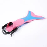 ZLF Swim Fins New Blue Yellow Gray Pink Customized Logo Flippers Oem Heel Child Rubber Color Diving Flipper
