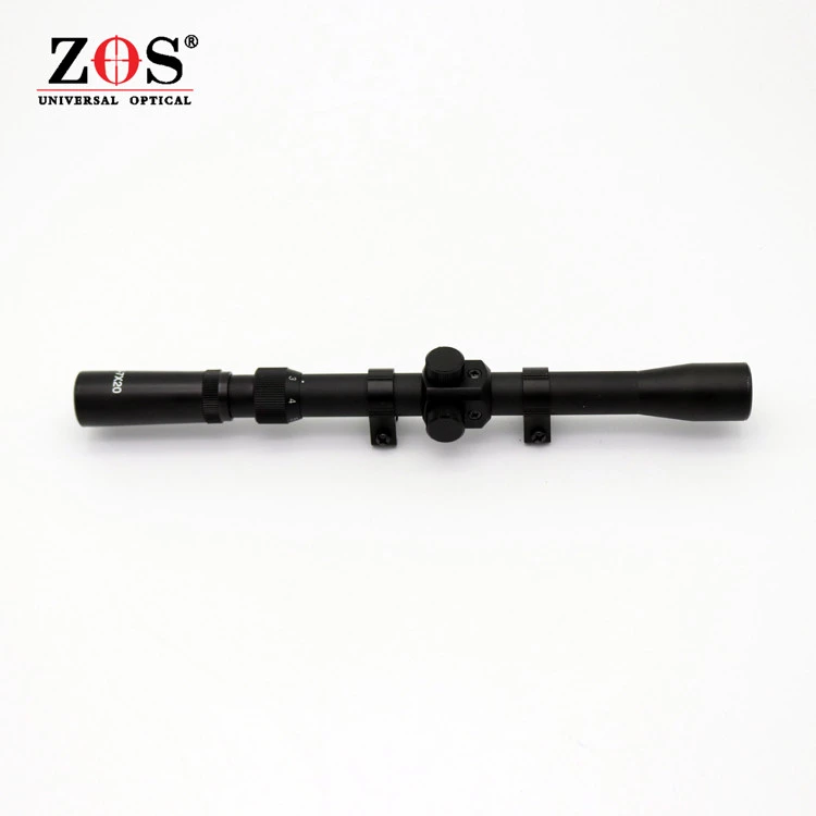 ZOS  Extra Light Optical scope 3-7x20 Air Riflescope Gun Hunting with 22 Rimfire Air Rifle Scope Rings cheap