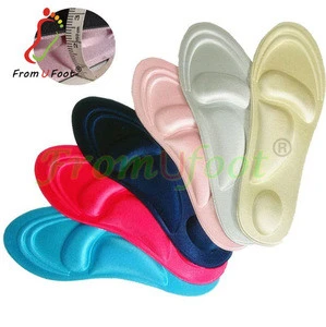 ZRWR12B Extra Thick Memory Foam Insoles 4D Barefoot Arch Support Insoles
