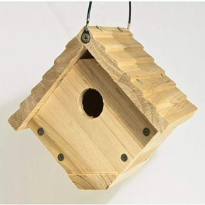 outdoor simple wooden bird house