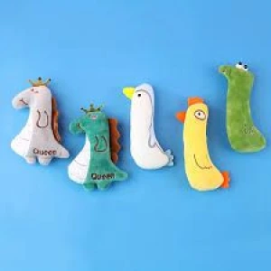cute animal-shaped cat plush, durable soft and resilient toys