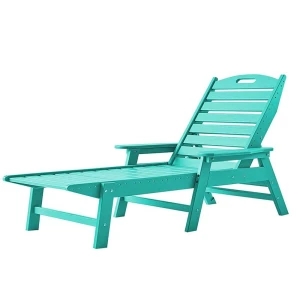 HDPE Outdoor Chaise Lounge Beach Sun Lounge all weather