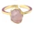 Import Rose Quartz Gold Platted Ring from India