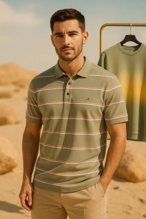 STRIP POLO-SHIRT    PRICE FOB $ 5-$7