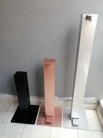 sanitizer stand dispensador Stainless S Foot Operated Hand Sanitizer Liquid Soap Dispenser black steel
