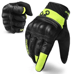 INBIKE Motorcycle Gloves for Men and Women Touchscreen Breathable Full Finger Motorbike Gloves for BMX ATV MTB Riding