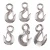 Import US Type stainless steel Cargo hook,Rigid Eye spring snap hook,lifting hook, from China